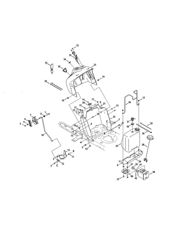 Upper dash panel/fuel tank