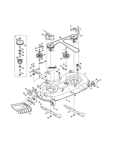 Deck/spindle assembly