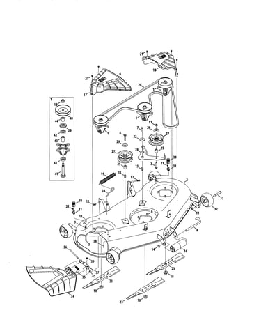 Deck/spindle assembly