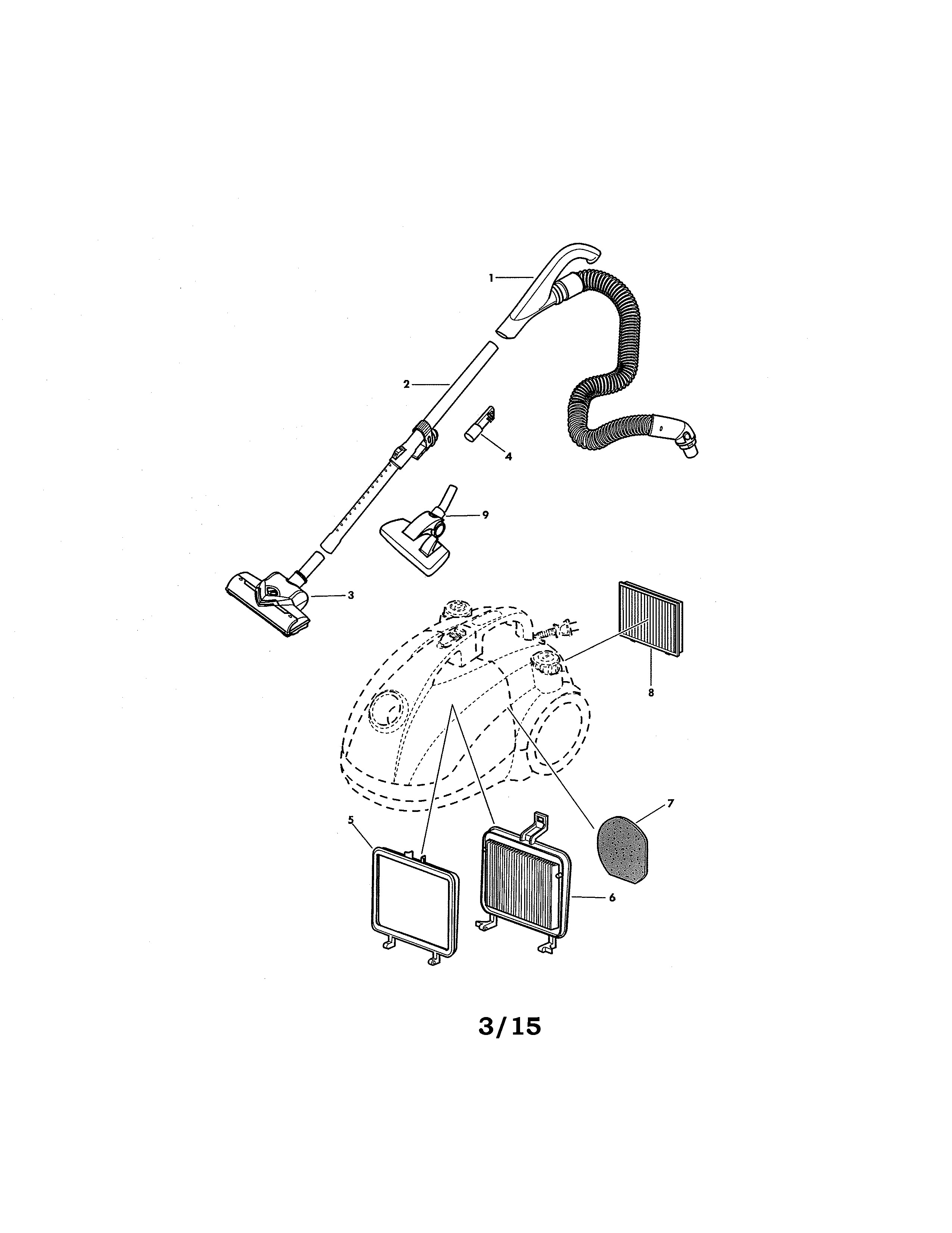 Canister vacuum