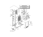 GE GSE26HMECHES freezer section diagram