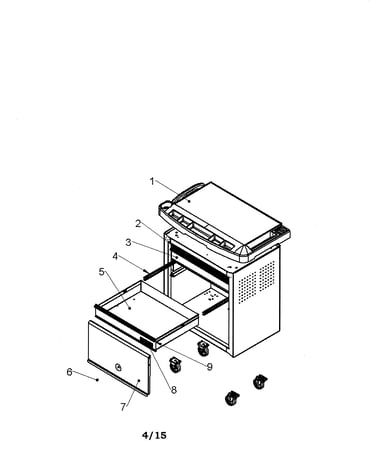 3 drawer project center