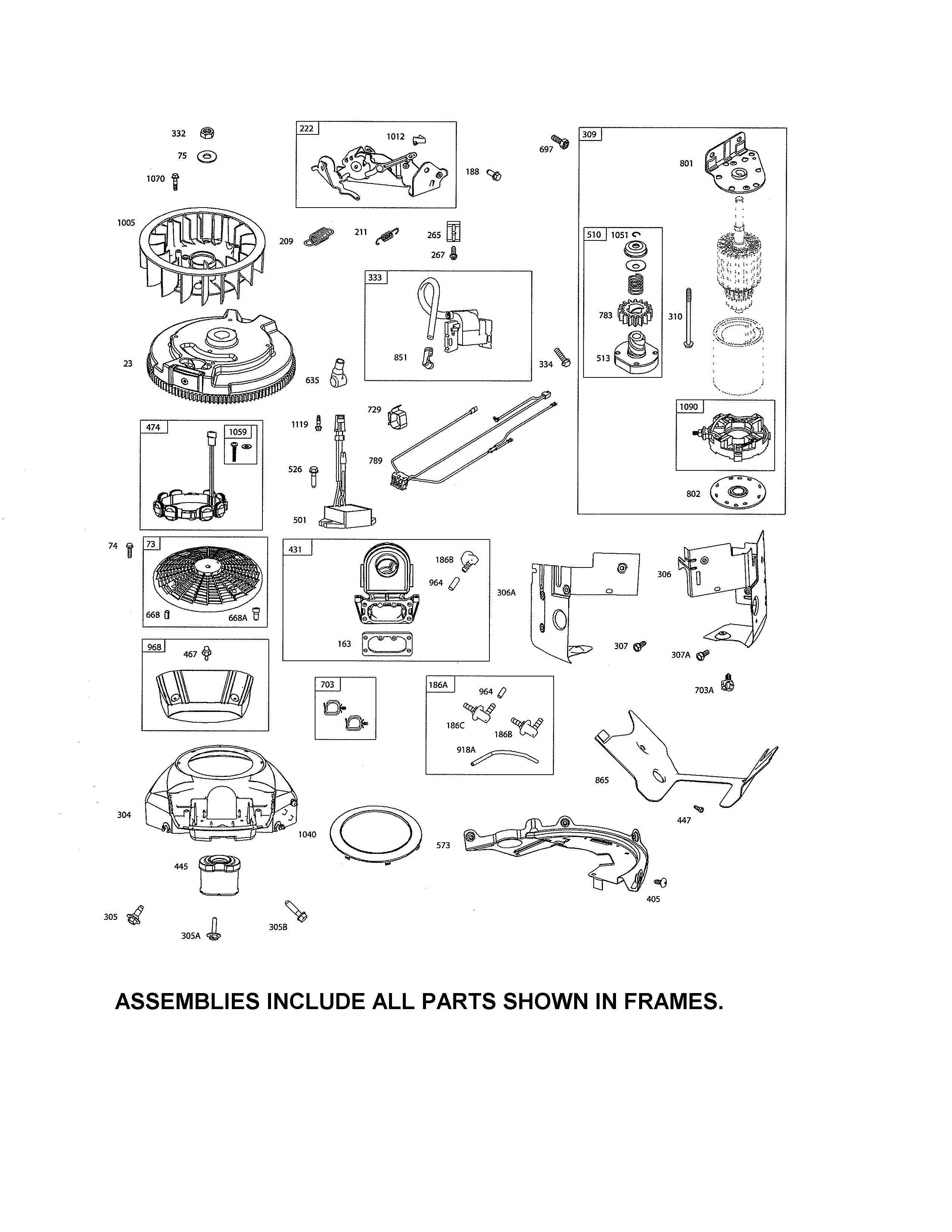 Motor-starter/flywheel