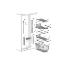 GE TPX24BRYAWW freezer shelves diagram