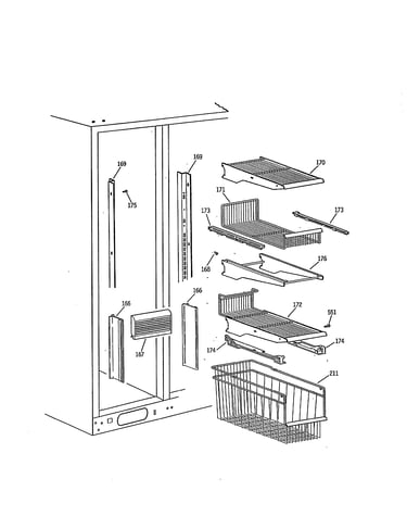 Freezer shelves