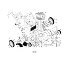 Poulan PR500N21SH (96112013101) lawn mower diagram