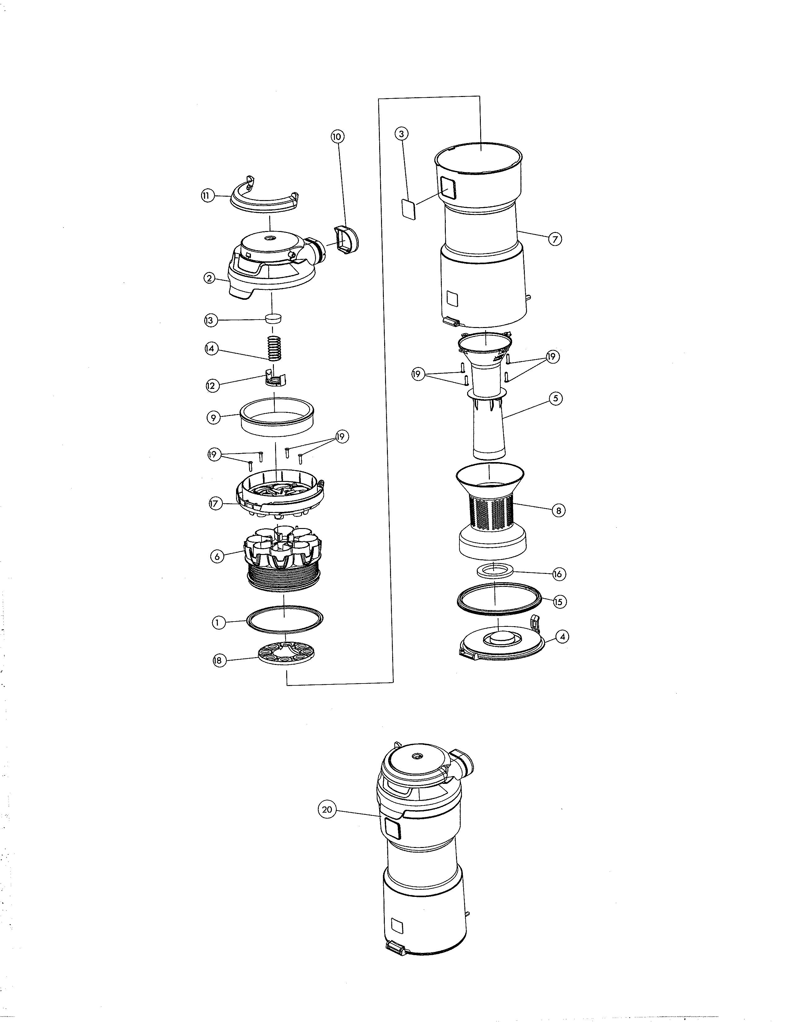 Dust box unit
