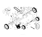 Husqvarna 96145002302 drive control/gear case/wheels diagram