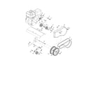 Husqvarna FT900-96083000605 belt guard & pulley diagram