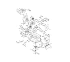Poulan PB175A46 (96042015300) mower deck diagram