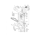 Husqvarna 96173000501 chassis/deflector/spindle diagram