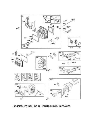 Head-cylinder/muffler