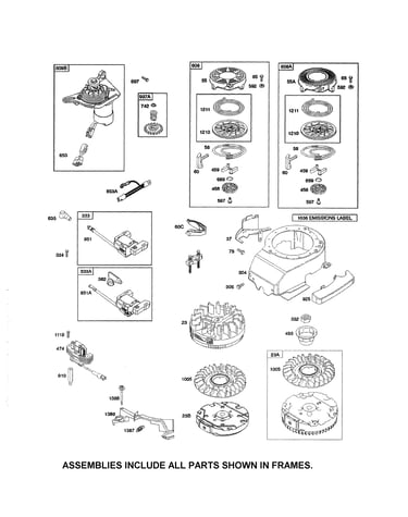 Blower housing/rewind starter