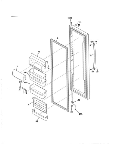 Refrigerator door