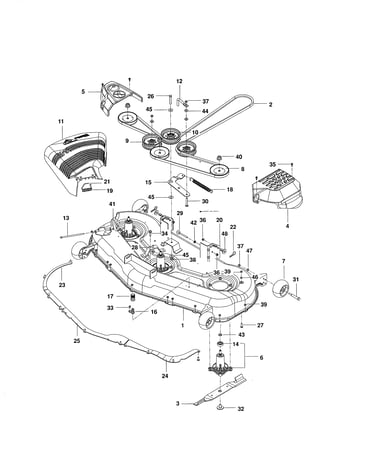 Mower deck/cutting deck