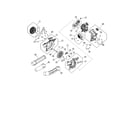 MTD 41CS4ESG799 impeller/fuel tank/engine cover diagram