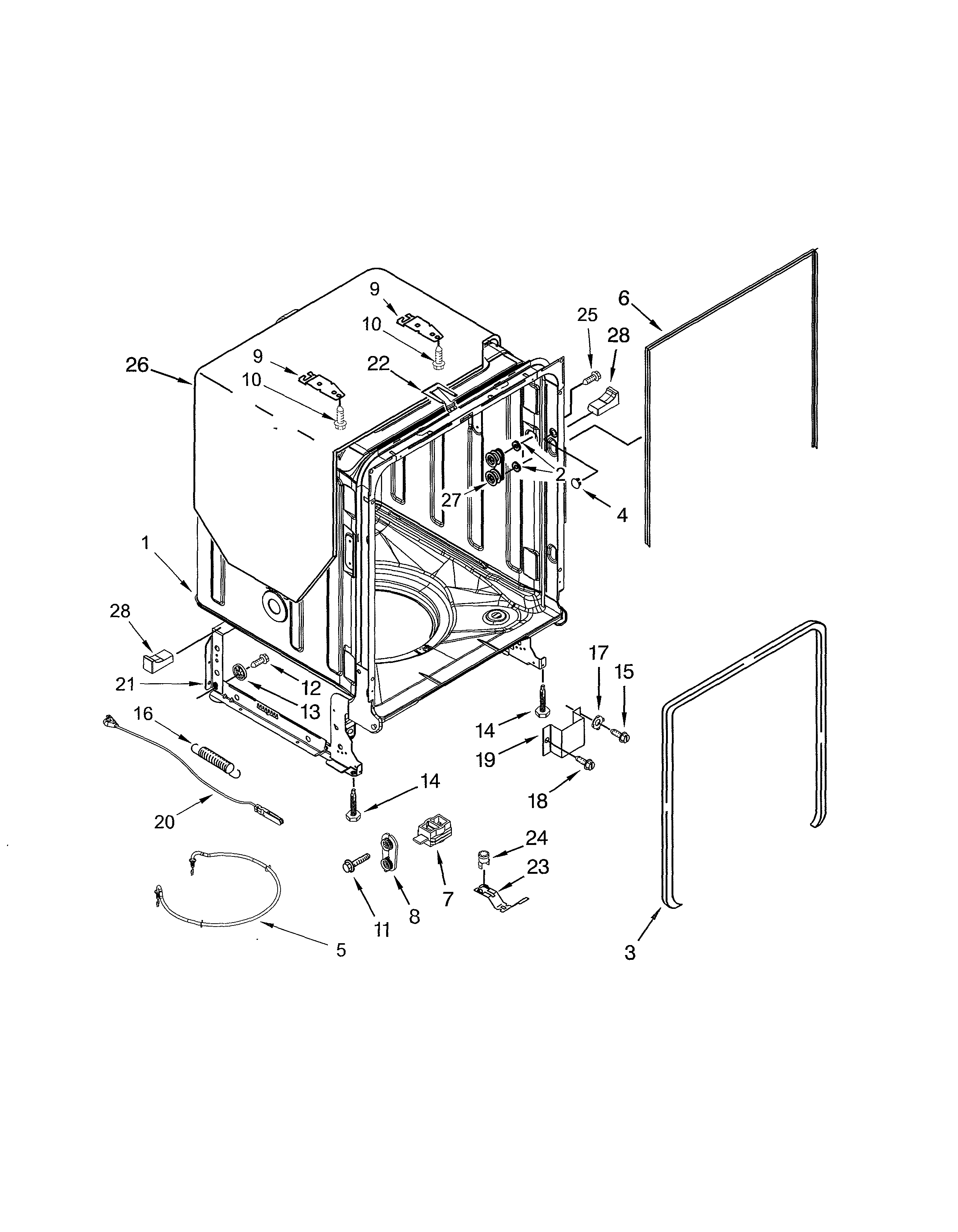 Tub & frame