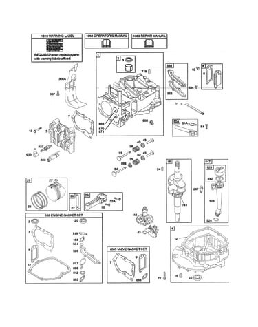 Cylinder/crankshaft/crankcase