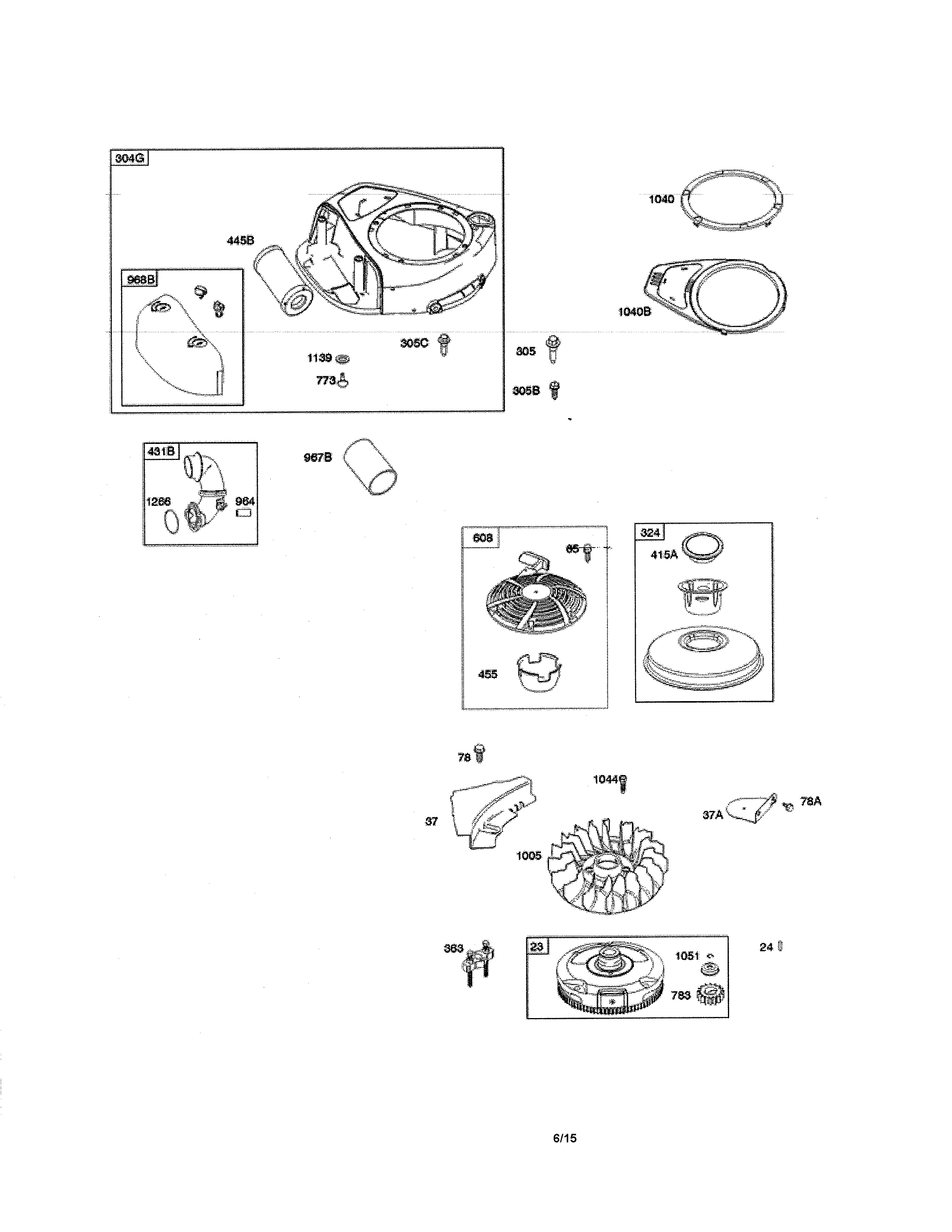 FLYWHEEL/BLOWER HOUSING/STARTER-REWIND