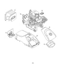 Short block/muffler/carburetor