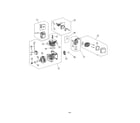 MTD 41DR2BEG799 muffler/short block/air cleaner diagram