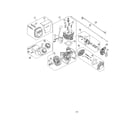 MTD 41BS2BVG799 short block/fuel tank/air cleaner diagram