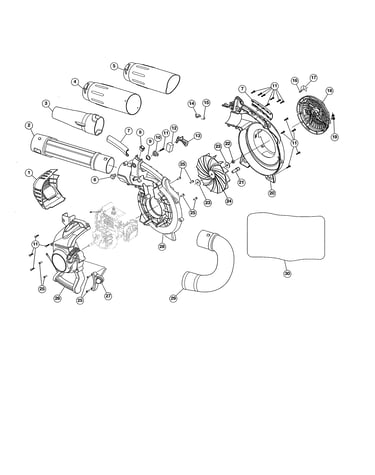 Tubes/impeller/bag