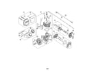 MTD 41BS2HBC799 short block/fuel tank/air cleaner diagram