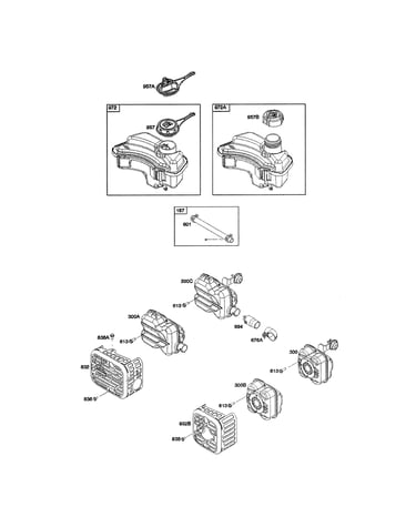 Fuel tank/muffler