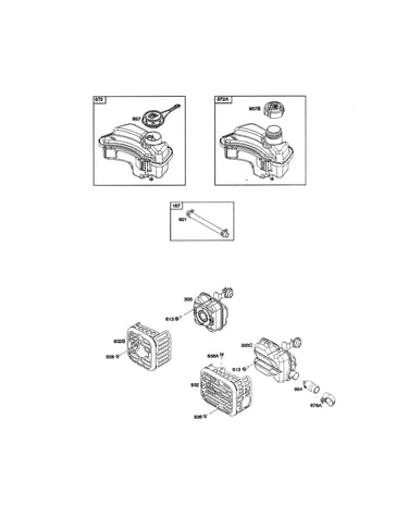 Fuel tank/muffler