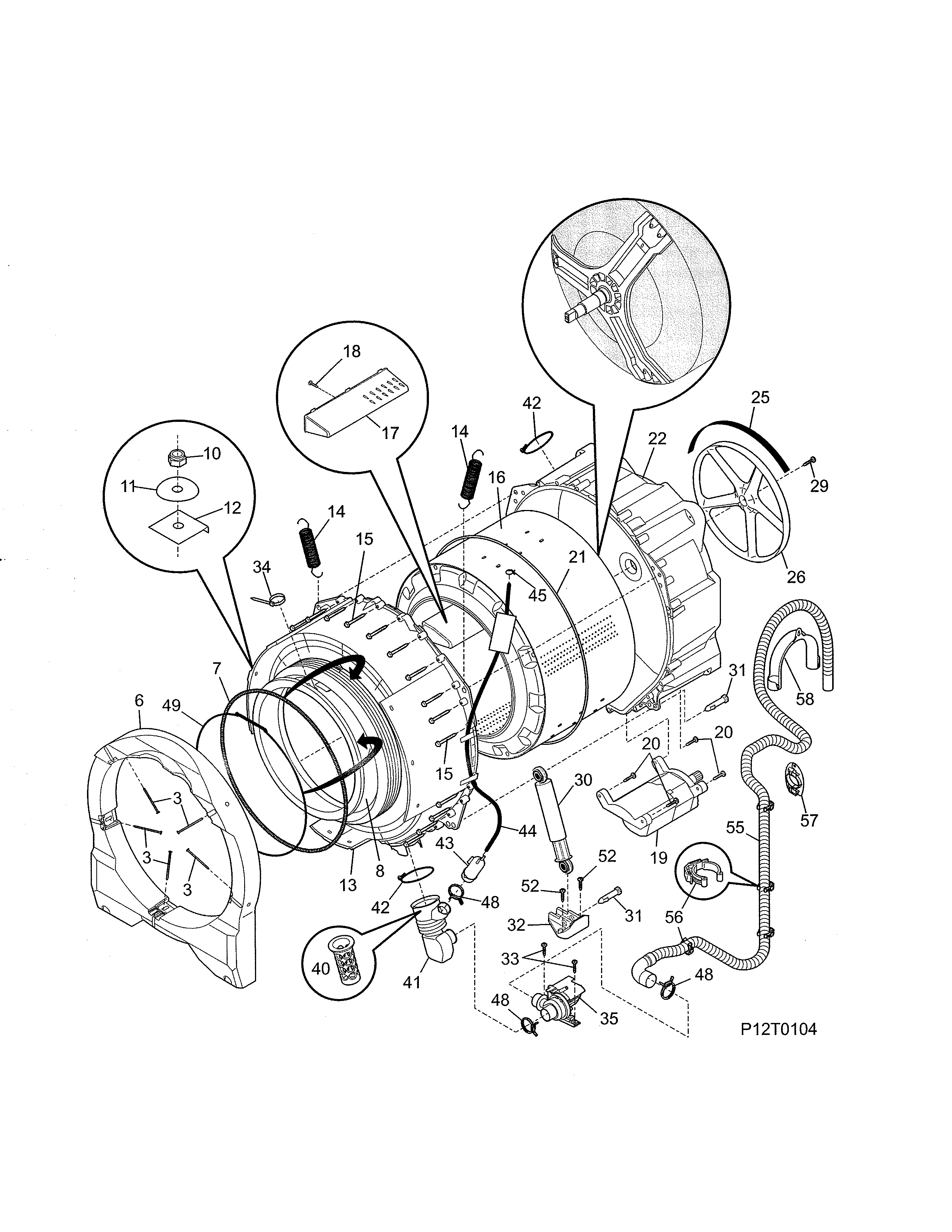 Motor/tub
