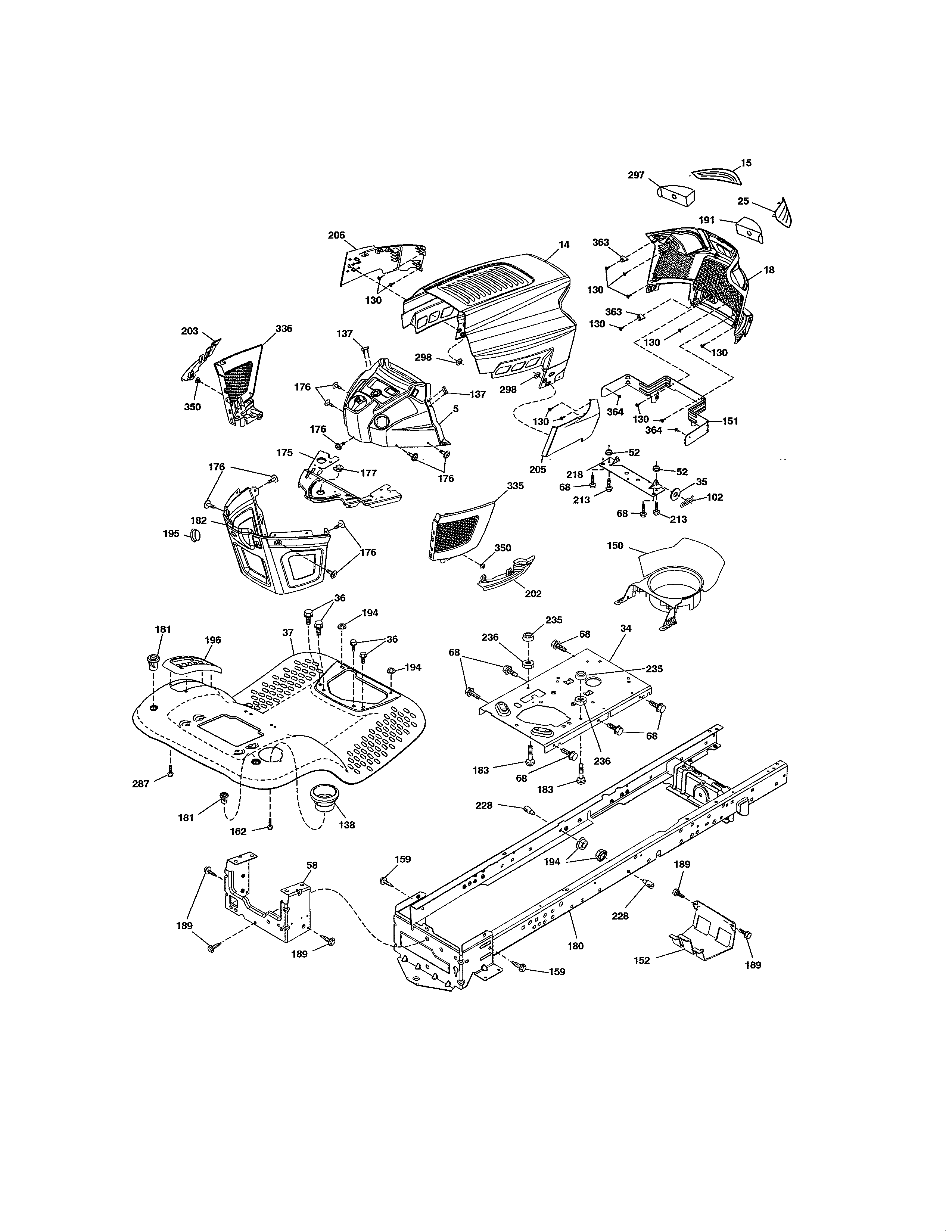 Craftsman riding mower model 917 online parts