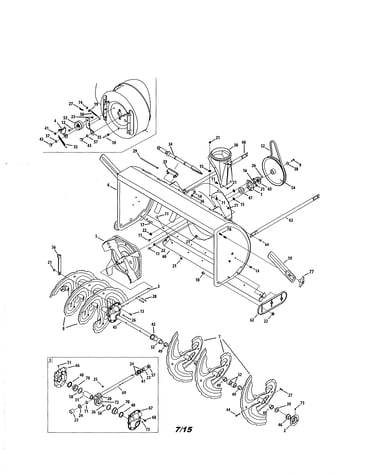 Auger & housing/gear box