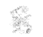 Craftsman 247888780 wheels/engine/pulleys diagram
