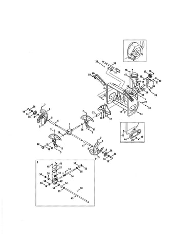Auger/spiral/gearbox