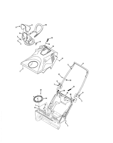 Chute/cover/handle
