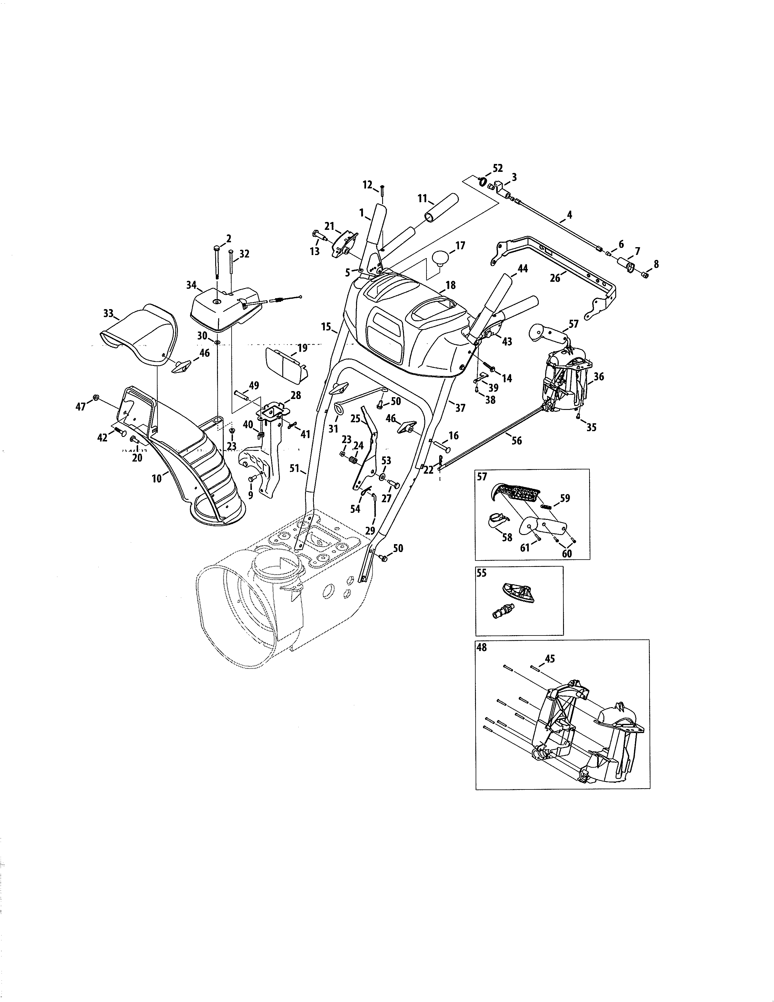 CHUTE/HANDLES
