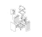 Frigidaire FFLE1011MW2 lower cabinet/top diagram