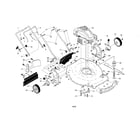 Craftsman 917447610 engine/housing/handle diagram