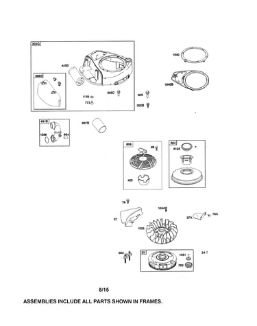 Air cleaner/blower housing