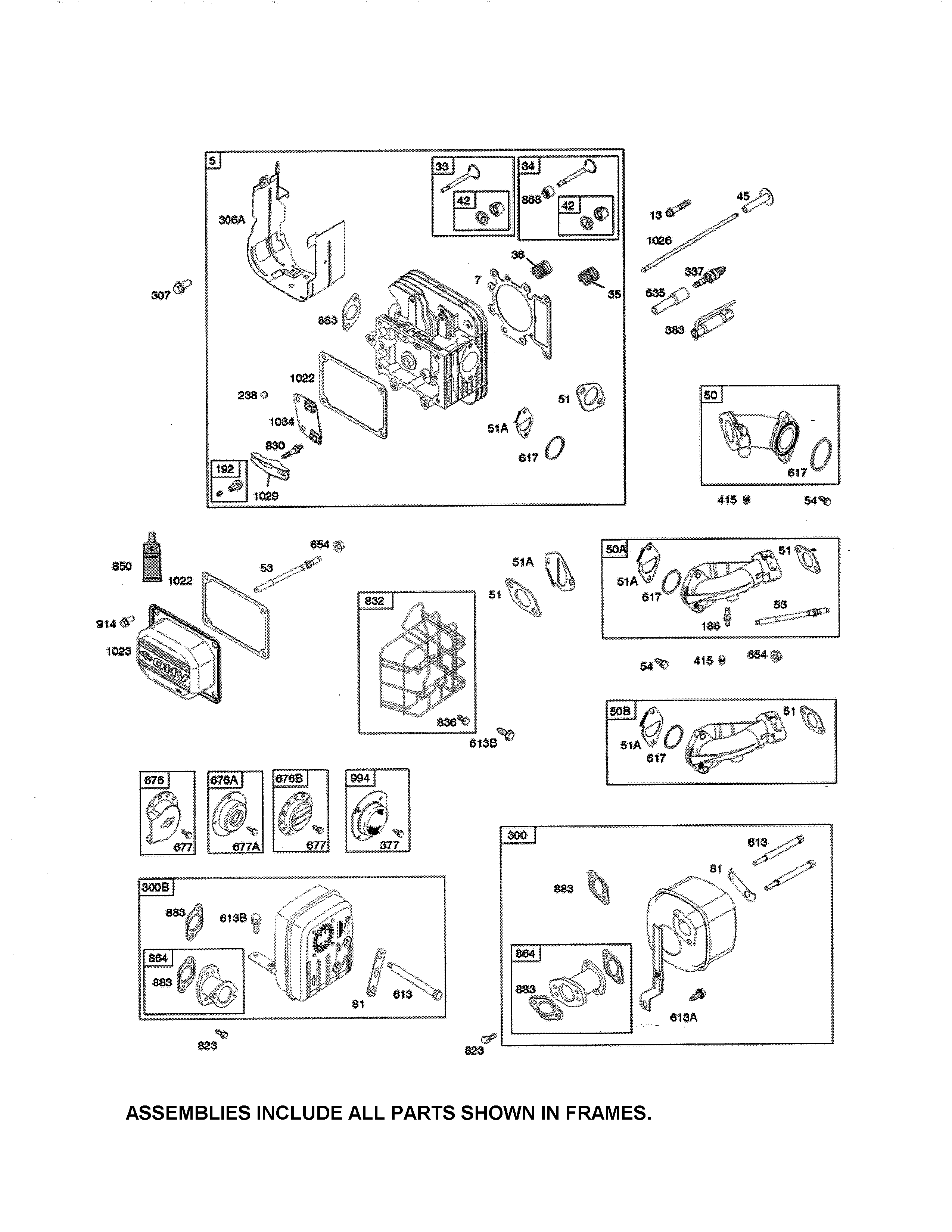 Head-cylinder/muffler