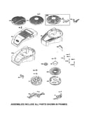 Blower housing/flywheel