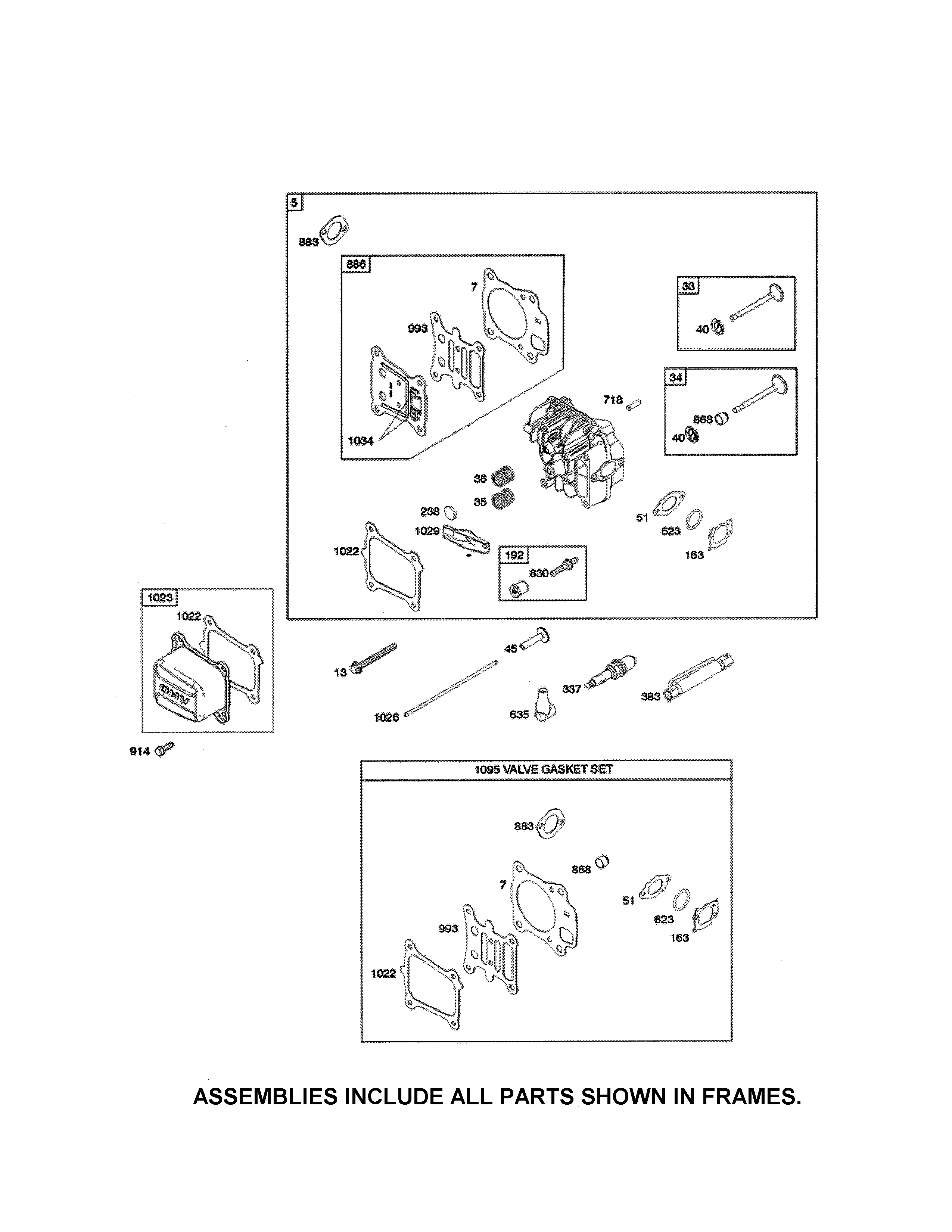 Head cylinder/gasket set