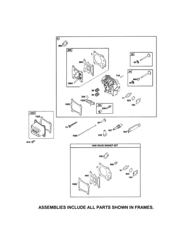 Head cylinder/gasket set