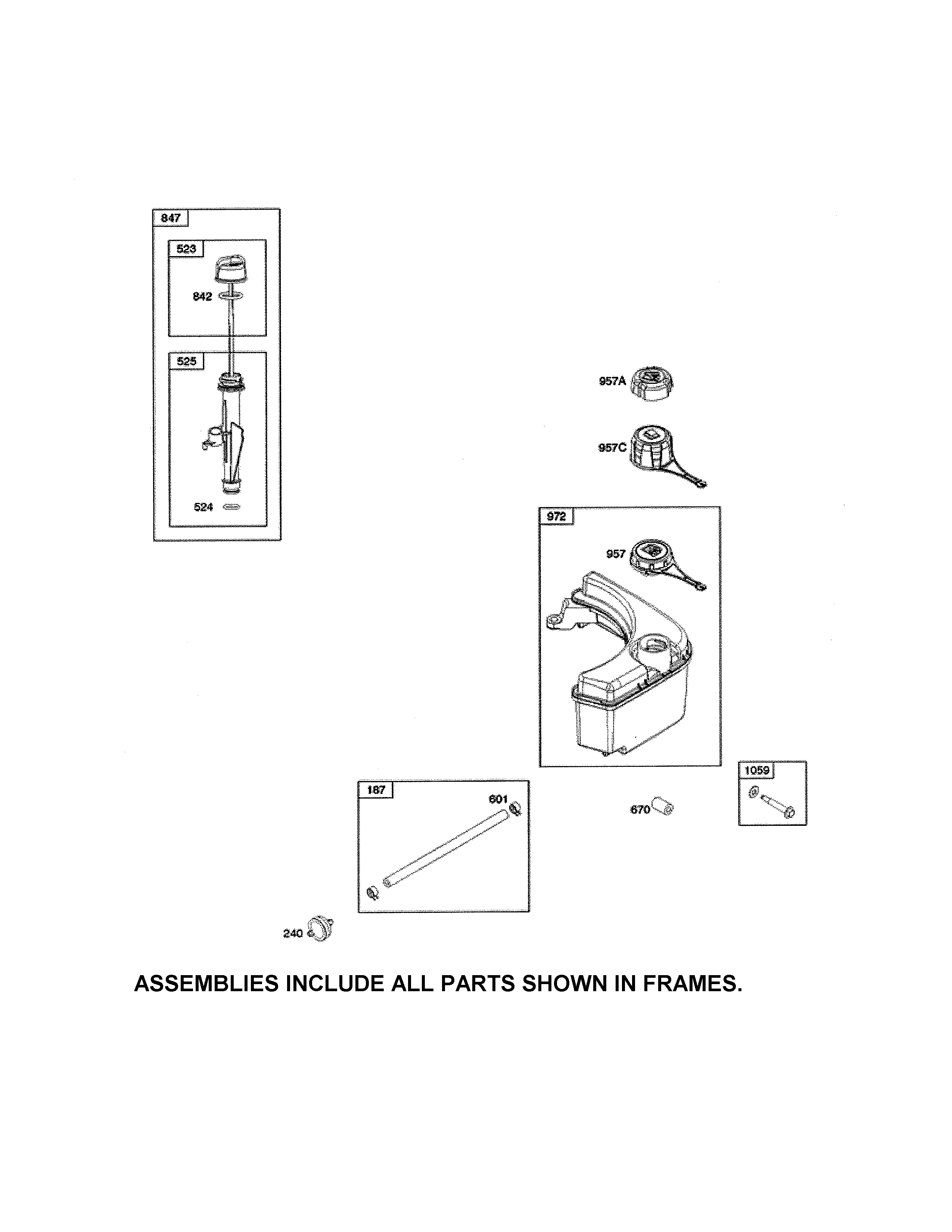 FUEL TANK/DIPSTICK/TUBE