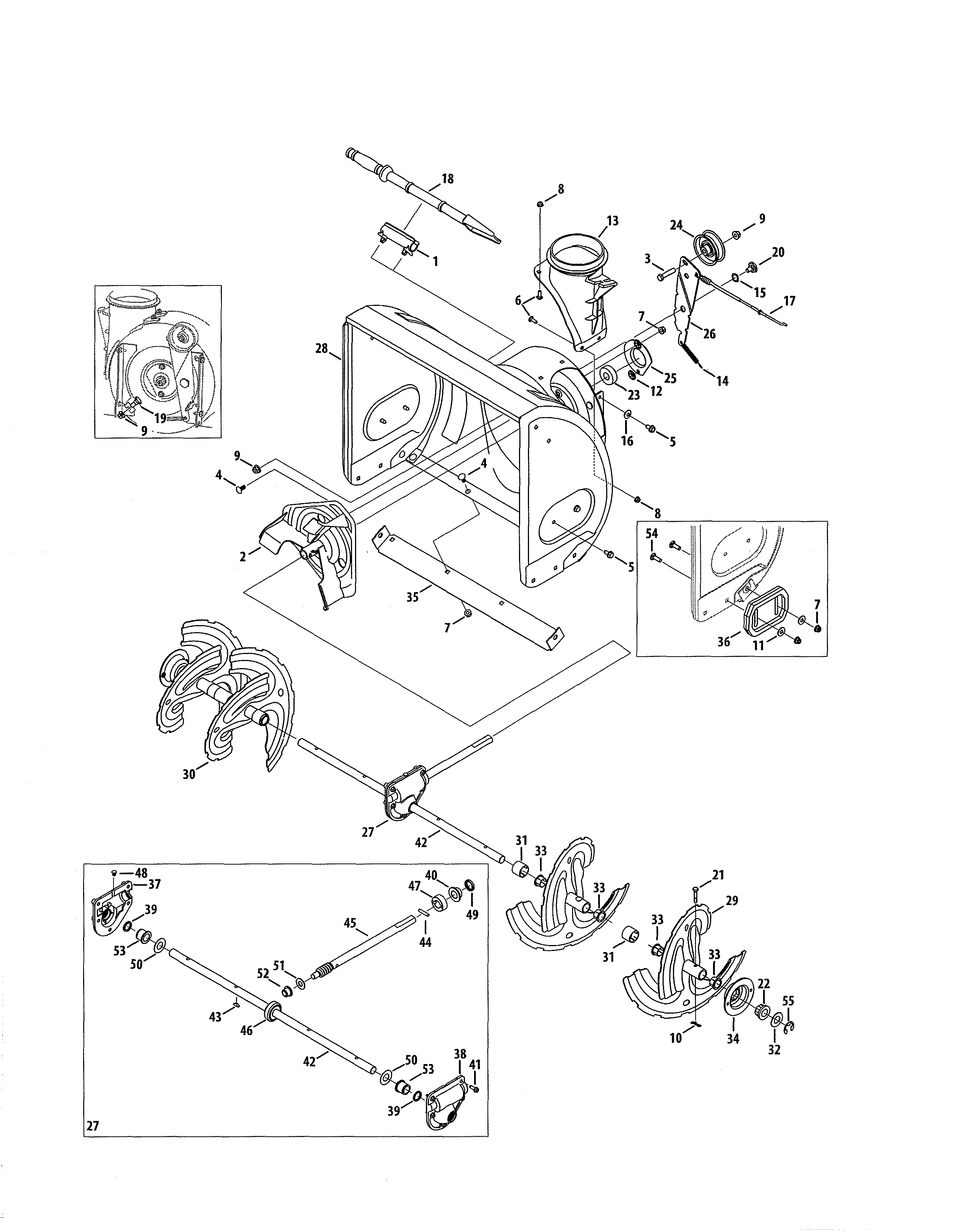 Auger & housing/gearbox
