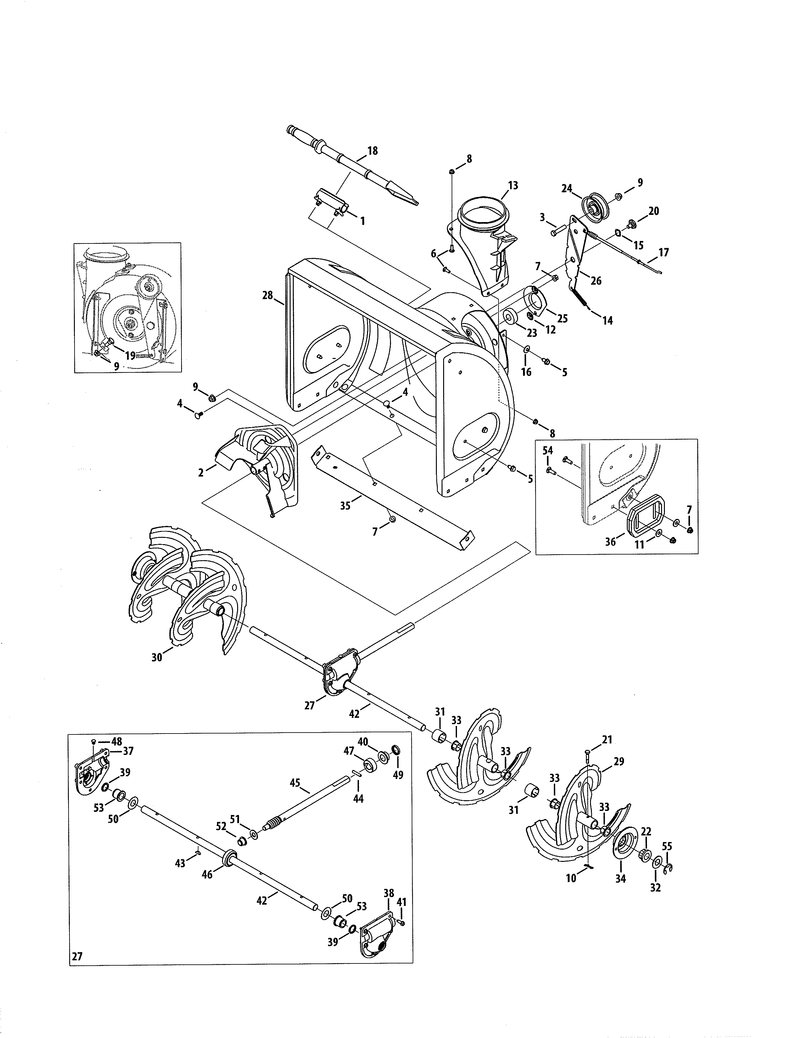 Auger & housing/gearbox