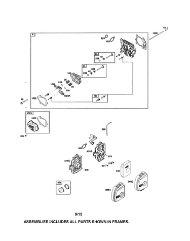 Air cleaner/cylinder head