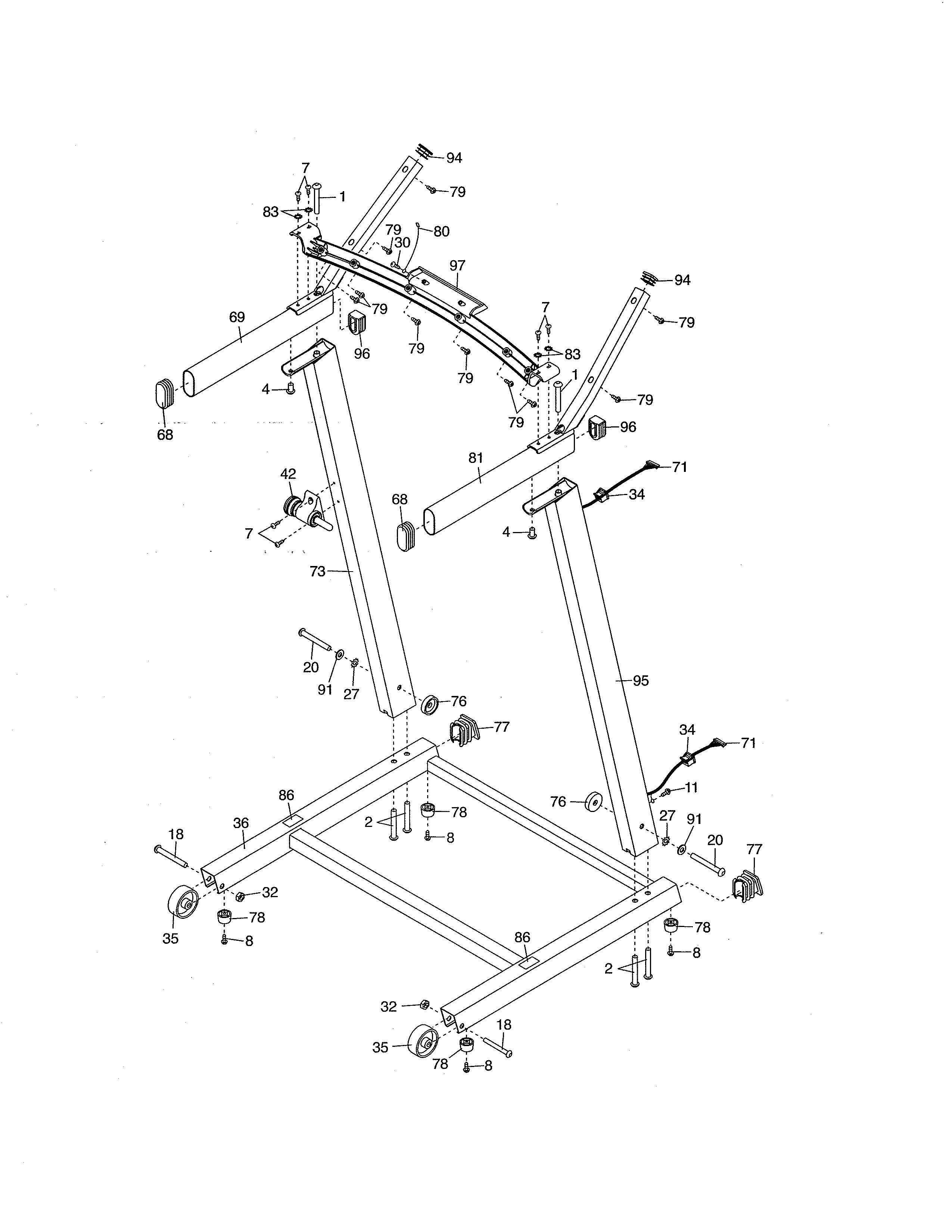 Uprights/handrails