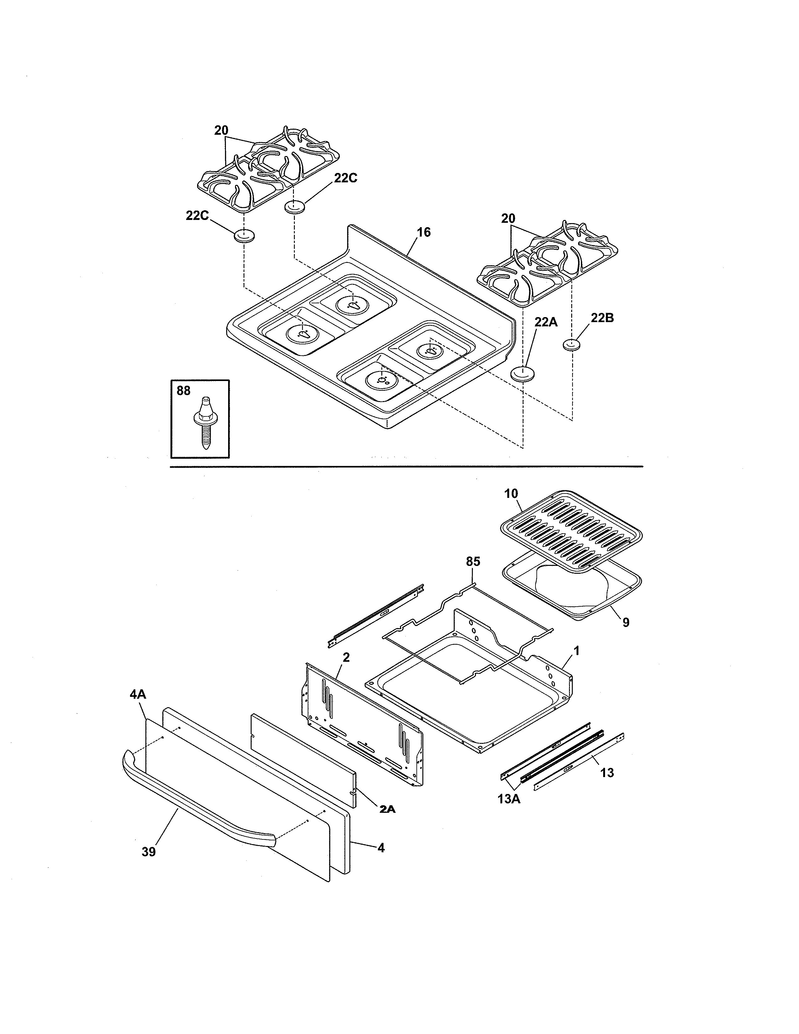 Top/drawer